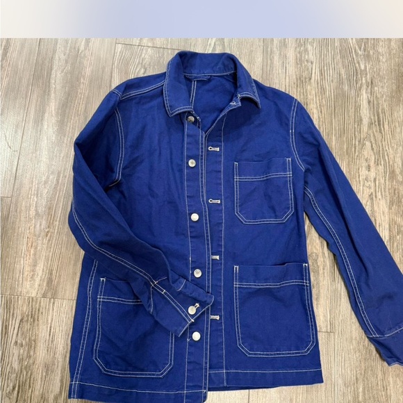 H&M Royal Blue Jacket with Contrast Stitching - Picture 1 of 5